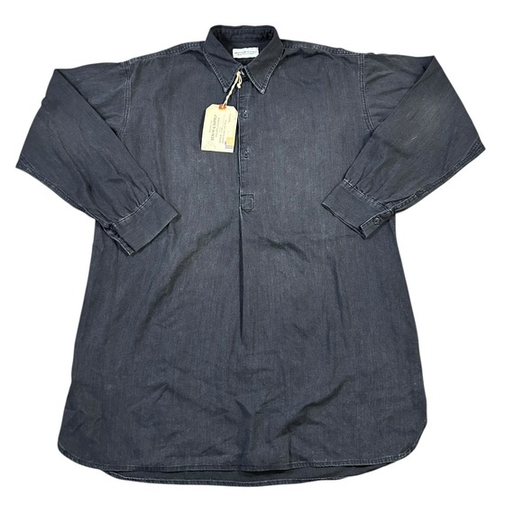Ralph Lauren Denim & Supply NEW Denim Dress Half Button Long‎ Sleeve Size L $165